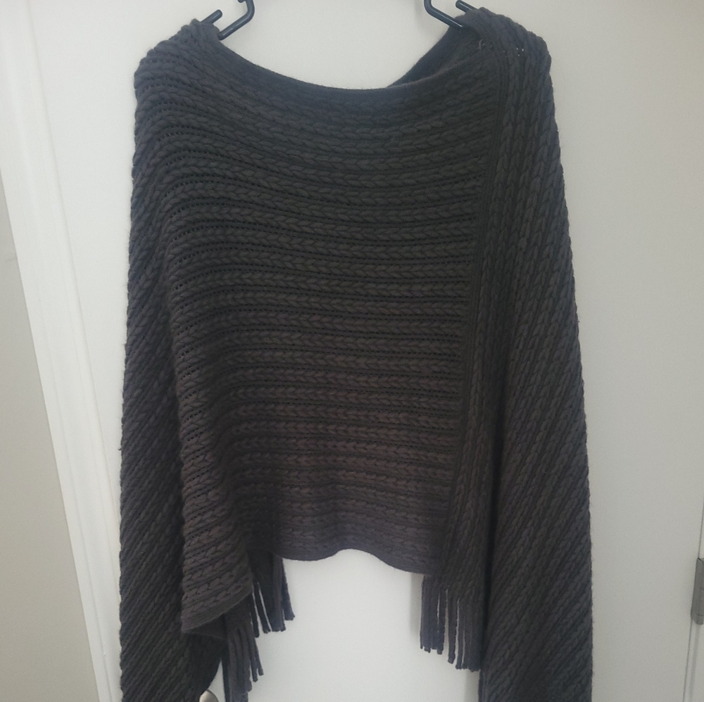 Charcoal poncho